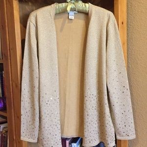 Beautiful gold metallic sweater with sequins